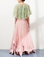 Mint Cape Set with Skirt