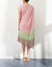 Tricolor Shaded Dress