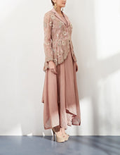 Pink Peplum Jacket with Dress