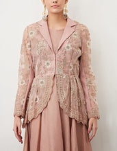 Pink Peplum Jacket with Dress