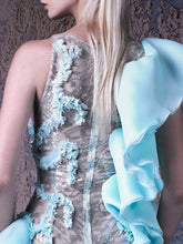 STRUCTURED RUFFLE DRESS