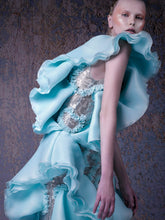 STRUCTURED RUFFLE DRESS