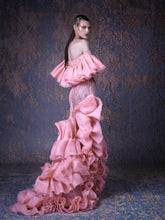 RUFFLED ORGANZA DRESS