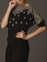 Peacock Swirl Wrap Dress