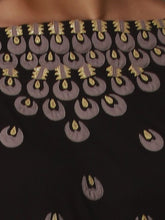 Peacock Swirl Wrap Dress