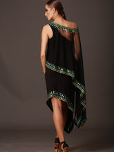 Embroidered Asymmetric Dress