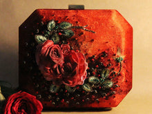 Maroon Rose Clutch