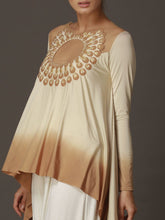 Peacock Swirl Asymmetric Top