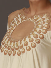Peacock Swirl Asymmetric Top