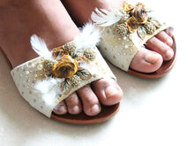 Ivory & Gold Slip-On