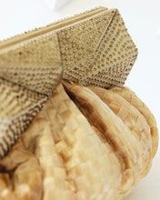 Handwoven Gold Clutch