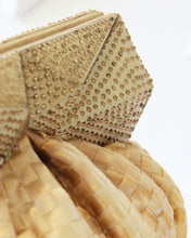 Handwoven Gold Clutch