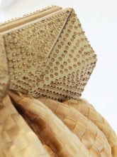 Handwoven Gold Clutch