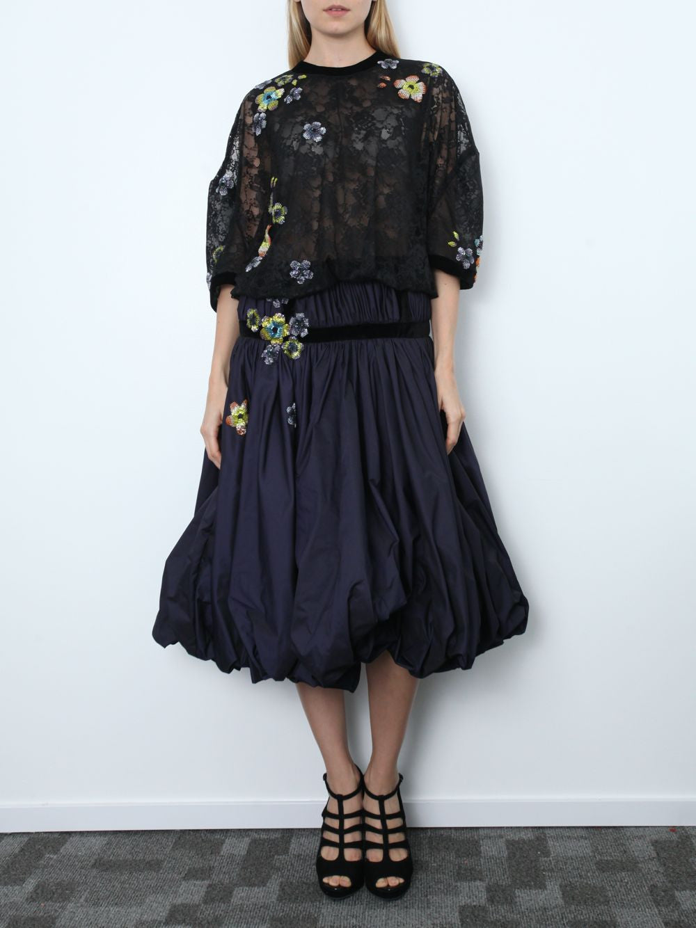 Lace Dress With Embellishments