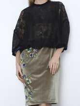Lace And Velvet Dress