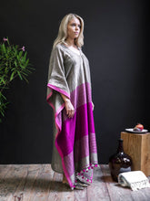 Handwoven Caftan With Pom-Poms