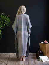 Handwoven Caftan With Pom-Poms