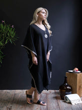 Handwoven Misty Dark Caftan