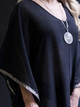 Handwoven Misty Dark Caftan