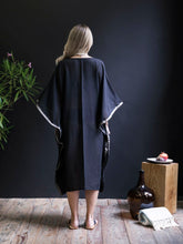 Handwoven Misty Dark Caftan