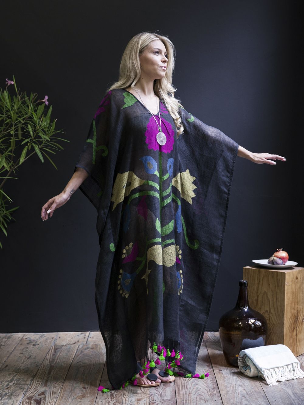 Handwoven Jamdani Caftan