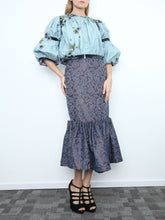 Skirt With Pleated Hem