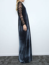 Embellished Lace And Velvet Gown