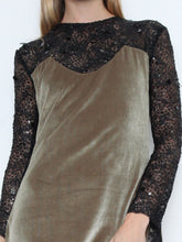 Velvet And Lace Dress