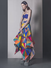 Midnight Blue Corset & Embroidered Skirt