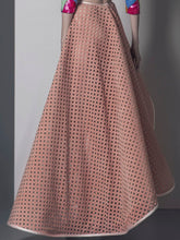 Embroidered Top & Engraved Ared Skirt