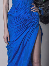 Asymmetric Draped Gown