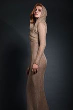 Asymmetrical Mesh Hooded Dress