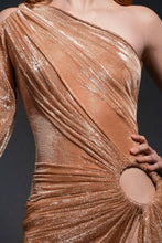 Nude Lamé Dress