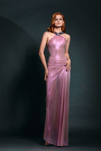 Metallic Pink Mesh Dress