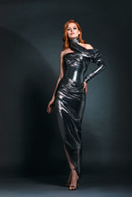 Asymmetrical Draped Halter Dress