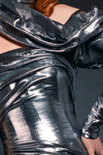 Asymmetrical Draped Halter Dress