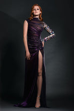 Holographic Plexi Embroidered Metallic Dress