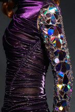 Holographic Plexi Embroidered Metallic Dress