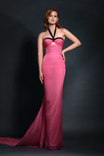Draped Chiffon Ball Gown