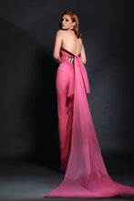 Draped Chiffon Ball Gown