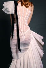 Exquisitely Draped Asymmetrical Gown