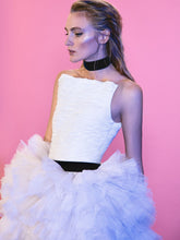 Draped Top & Ruffled Skirt