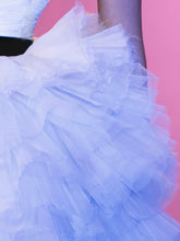 Draped Top & Ruffled Skirt