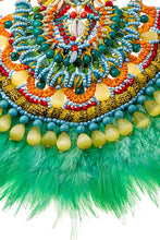 KANDIA EMBELLISHED FEATHER NECKLACE