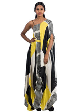 Hand Painted Asymmetrical Dress