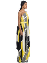 Hand Painted Asymmetrical Dress