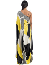 Hand Painted Asymmetrical Dress