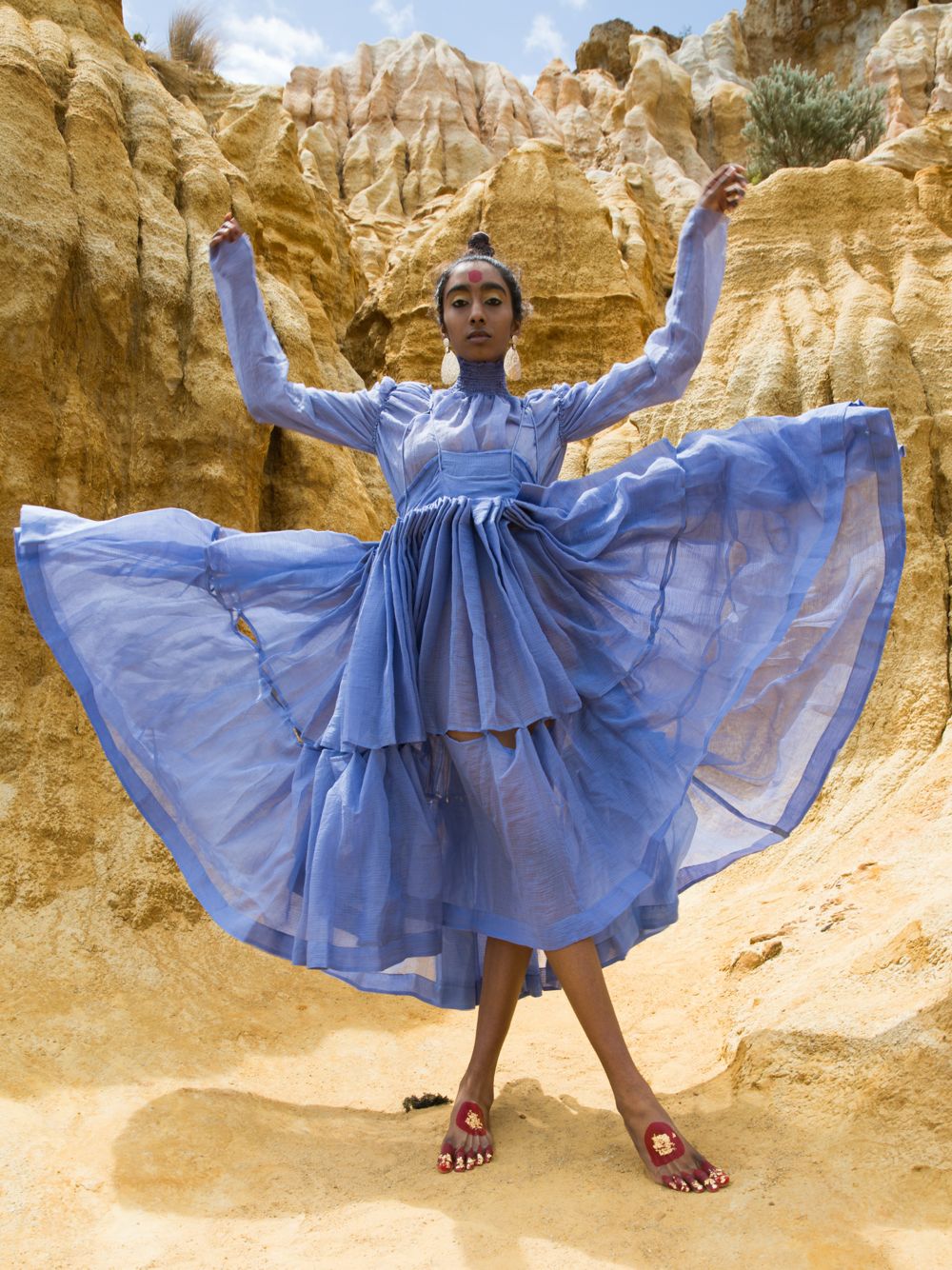 Handwoven T-shirt & Skirt