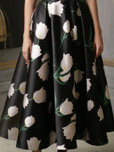 Printed Dress With Back Cowl