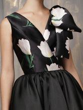V-Neck Silk Dress